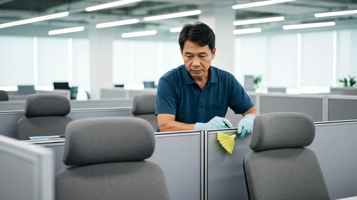 Office Chair, Fabric Partition & Workstation Cleaning in Bangkok: A Manager's Guide